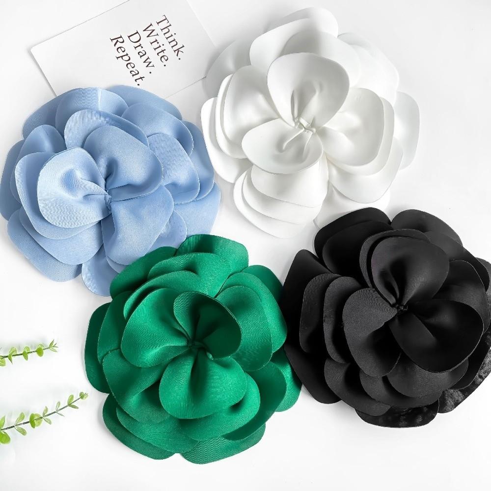 Fashion Large Size Elegant Corsage Removable Multi-layered 3D Chest Flower Solid Color DIY Dress Decorations Hair Accessories