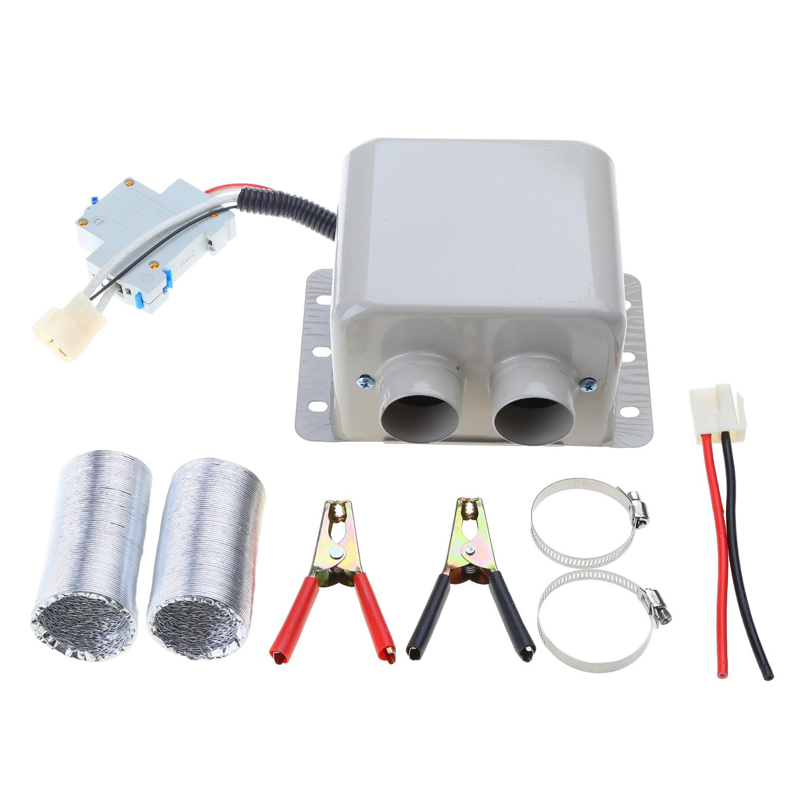 

12 В/24 В Автомобильный Обогреватель Теплого Воздуха Электрический Вентилятор Обогреватель Ветрового Стекла 800 Вт 2 Отверстия Демистер Дефростер Удаляет Наледь 12V