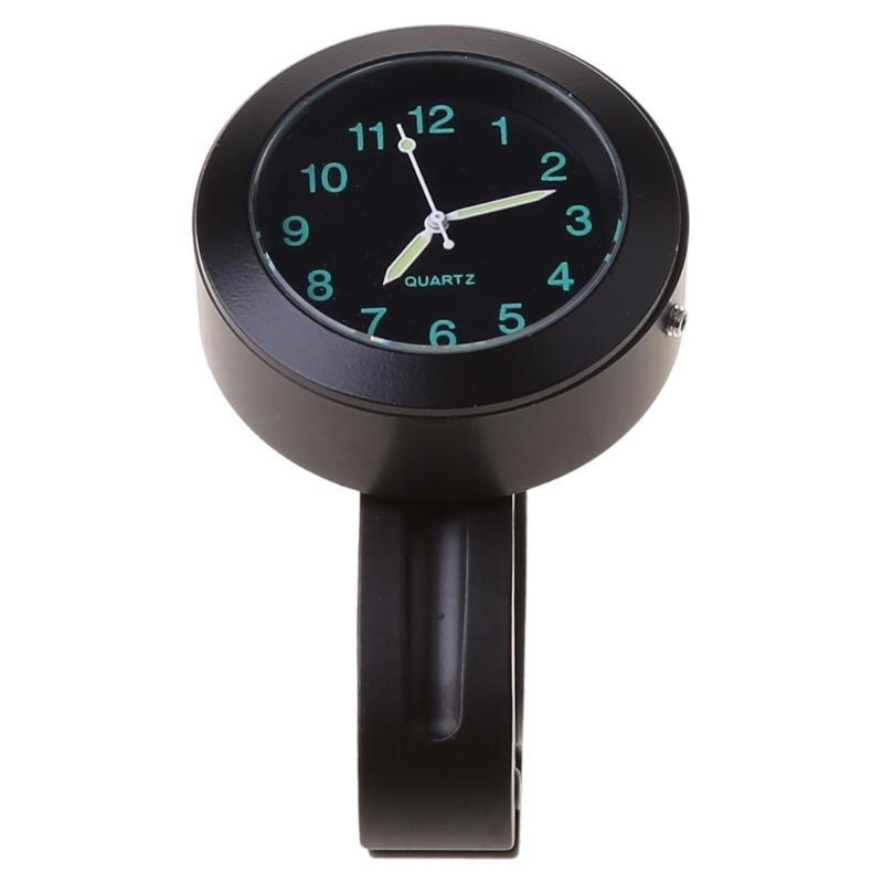 Motorrad Quad Zeitplan Lenkeruhr Uhr Schwarz Leuchtend 22/25mm Lenker