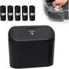 Car Small Trash Can with Lid, Leakproof Mini Car Garbage Can, Waterproof Push Button Easy Empty, Suitable for Desktop Office Bedroom Dorm Home