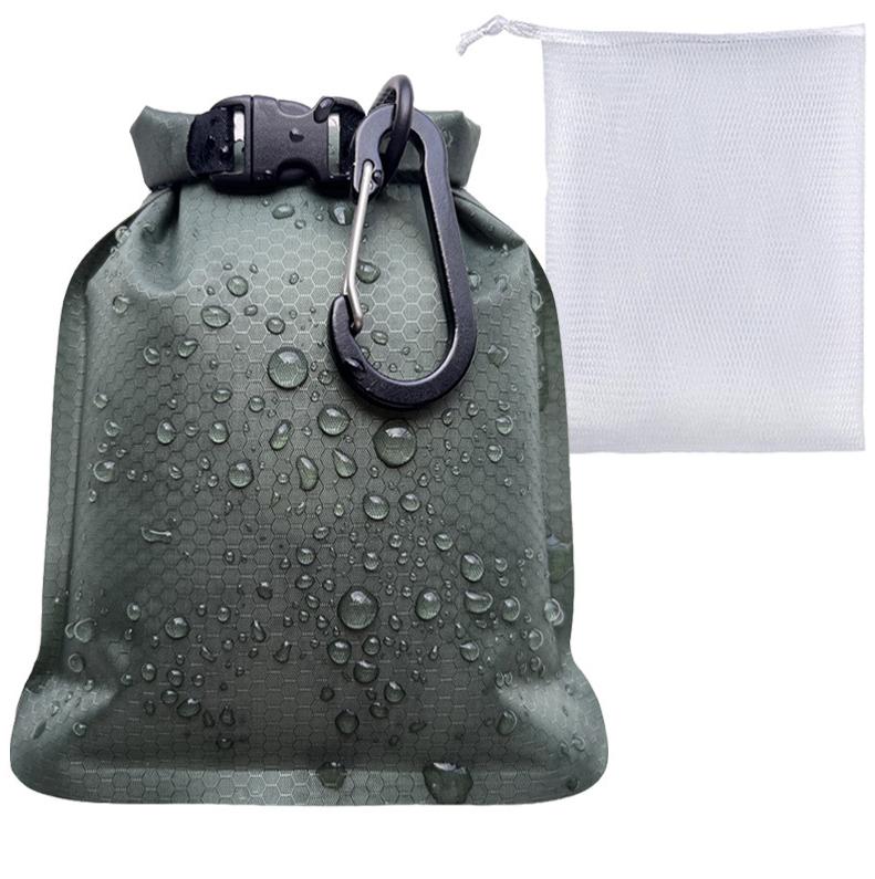 

2/4 шт. Водонепроницаемый мешок для хранения мыла, герметичный держатель для мыла, портативный органайзер, многофункциональный, для путешествий на открытом воздухе зелёный