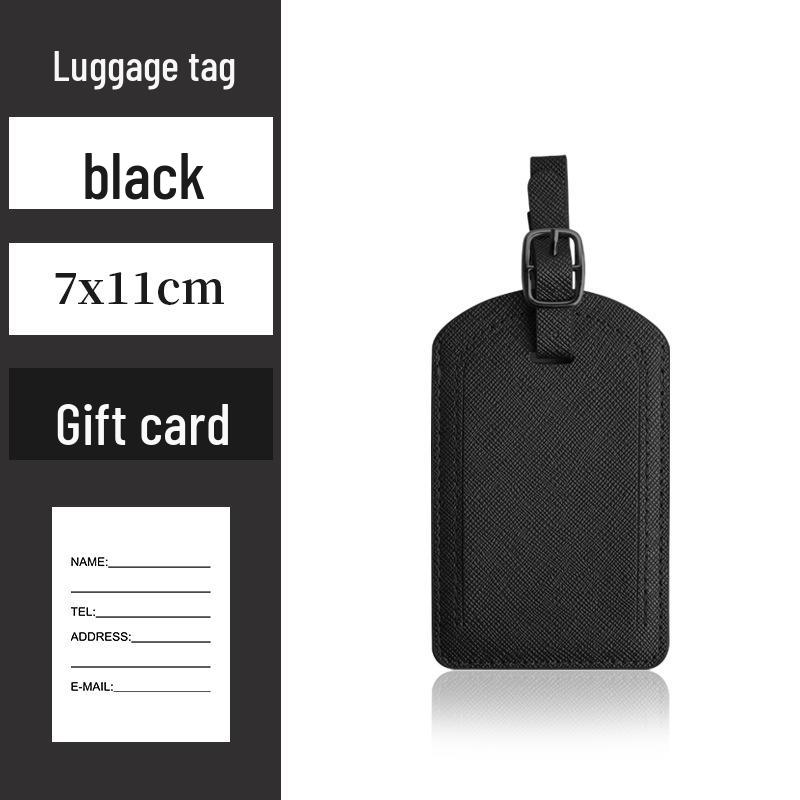 

Бирка для багажа самолета для путешествий, деловых поездок и идентификации чёрный