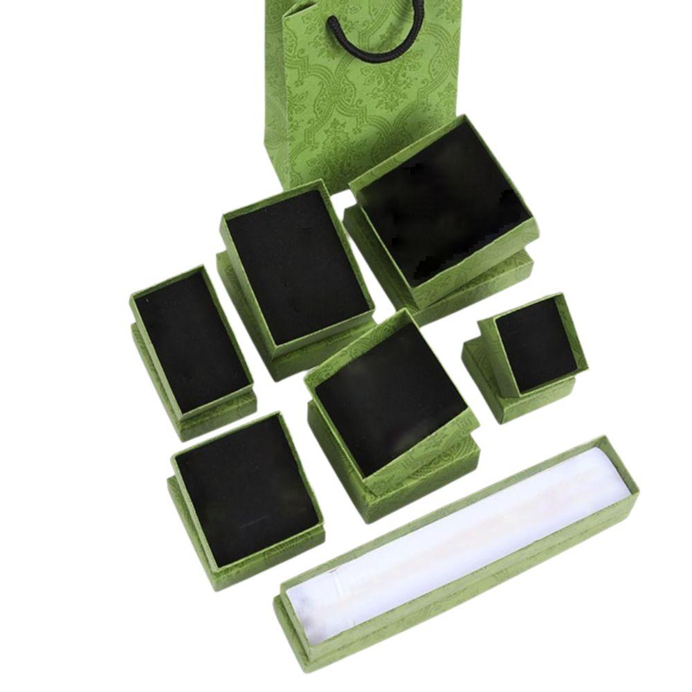 Matcha Green Gift Box Bow Ring Box Fashion Necklace Packaging Box  Luxury Packaging