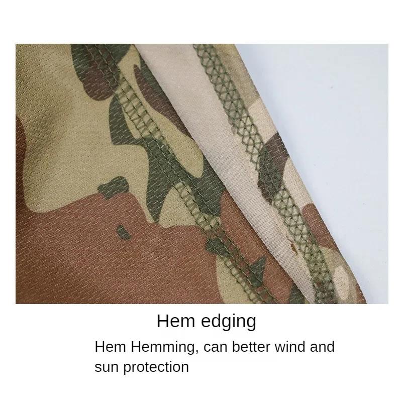 Camo Tactical Mask for Cycling Hiking Sun Protection Cooling Neck Gaiter Breathable Face Cover Bandana Men Women Tube Scarf Mask