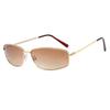 Vintage y2k Sunglasses Women Gradient Lens Metal Frame UV400 Protection Stylish Outdoor Shades Trendy Luxury Design