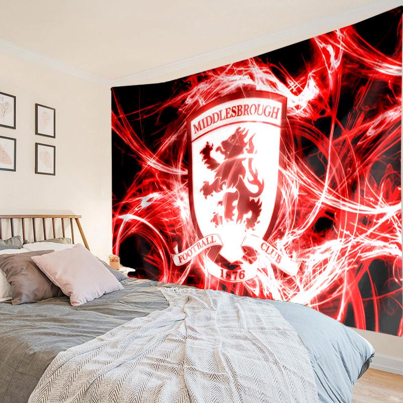 Football Club Middlesbrough Tapestry, Unique Design Tapestry, Wall Decor for Bedroom,Livingroom, Playroom,Heartwarming Fan Holiday Gifts