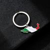 Mexico Map Flag Keychain Stainless steel Map Charm Keyring Remembrances Jewelry