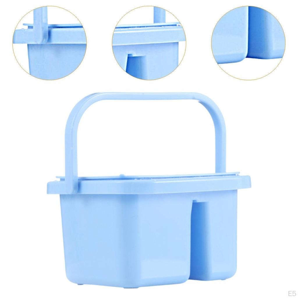 Brush Cleaner, Cleaning Pot, Portable And Multipurpose with Hole for Holder Dipping