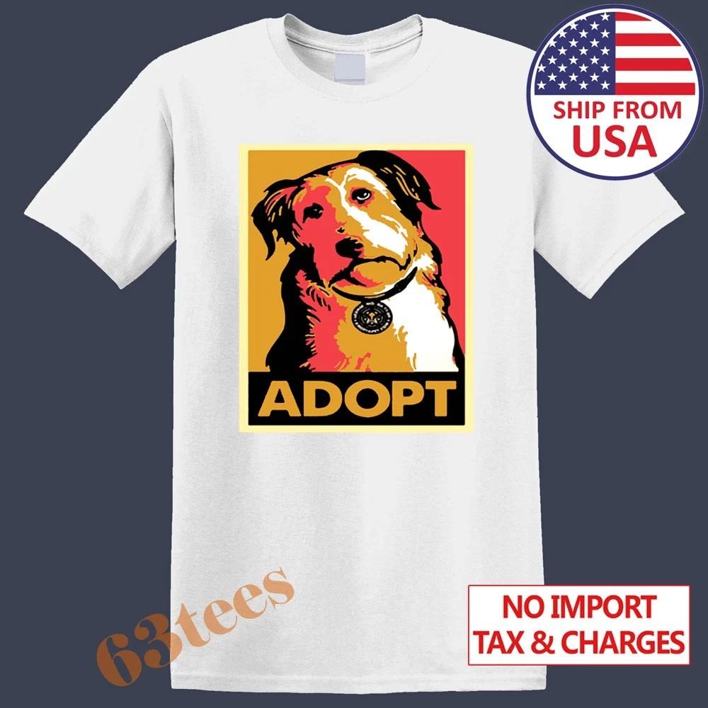 Adopt Dog Puppy Rescue Men s White Size S to 5XL 2XL
