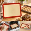 Baking Mat 40x60cm Non-Stick Silicone Sheet with Red Border for Oven Trays, Cookies, Bread, Cake Rolls and Vegetables