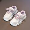 Youth style shoes Girls White Casual Sneakers Kids Low-Top Rubber Sole Non-Slip School Shoes