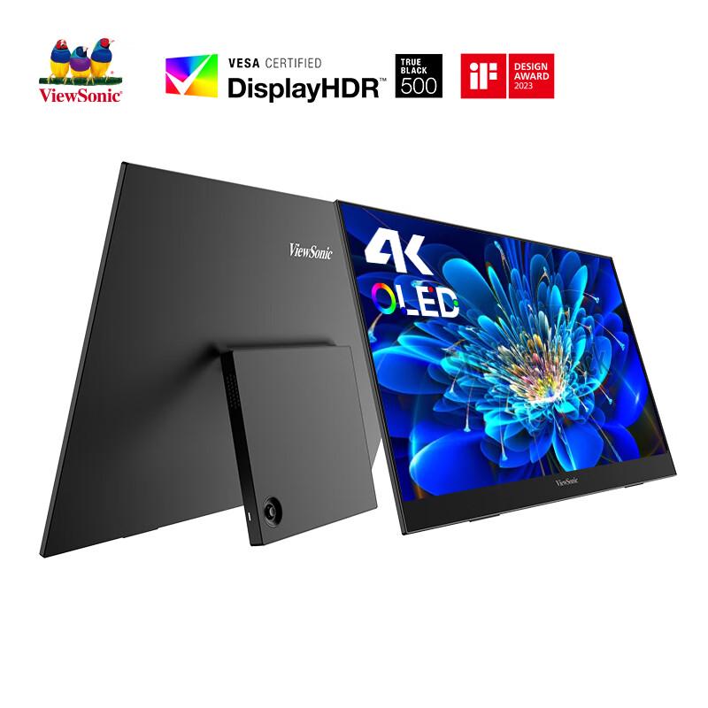 ViewSonic 15.6-inch 4K OLED Portable Monitor CN plug (adapter included)