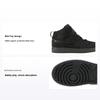 Air  1 Wygodne Wszechstronne Antypoślizgowe Amortyzujące Buty do Koszykówki Mid-Top dla Dzieci Czysta Czerń Dziecięce sneakersy 640734-056