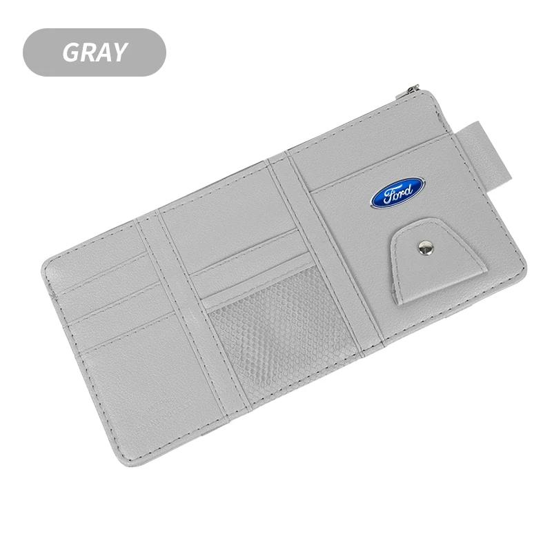Hot Car Glasses Storage Sun Visor Sunglasses Storage Holders Card Ticket Storage Clip For Ford Fiesta Mondeo Fusion Explorer Esc