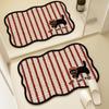 Cartoon Cute Quick-Dry Non-Slip Bathroom Mat - Absorbent, Dirt-Resistant, Easy-to-Clean Diatomaceous Earth Design.