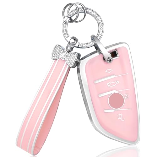 

[MAZERO] Чехол для ключа BMW с 4 кнопками, силиконовый чехол для ключа, держатель для ключа, эксклюзивный чехол для ключа BMW X1 X2 X3 X4 X5 X6 X7 F48 F15 F16 2 серия, чехол для смарт-ключа автомобиля