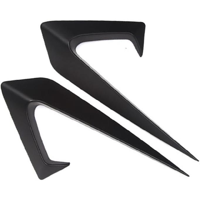 Auto Parts 2PCS Side Camera Protection Cover Carbon Fiber mudapron Trim Cover for Tesla Model 3 2017-2021(Black-Matte Black)