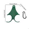 Golf Ball Holder Clamp Holds 2 Balls Lightweight Carrier Display Tees