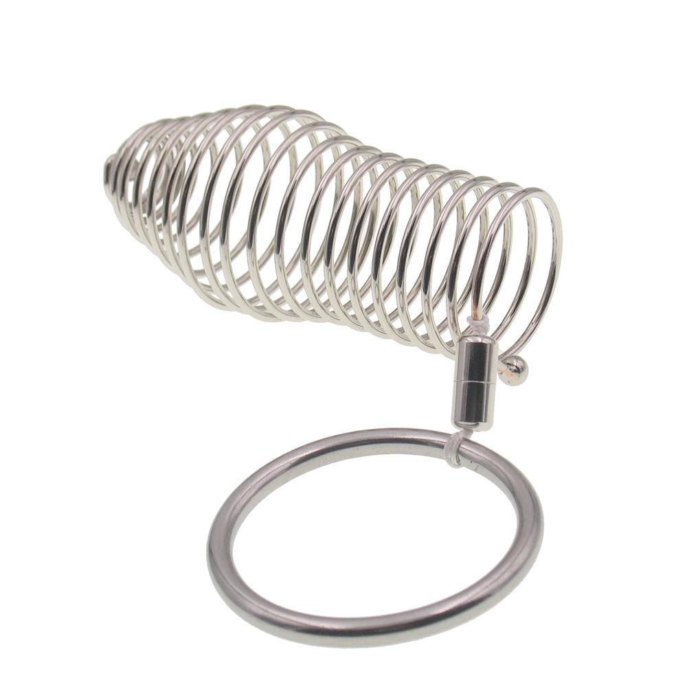 Rustfritt stål Wolf Tooth Penis Ring Sett - Bondage Clamp for menn og kvinner, sikker voksen leke for økt nytelse