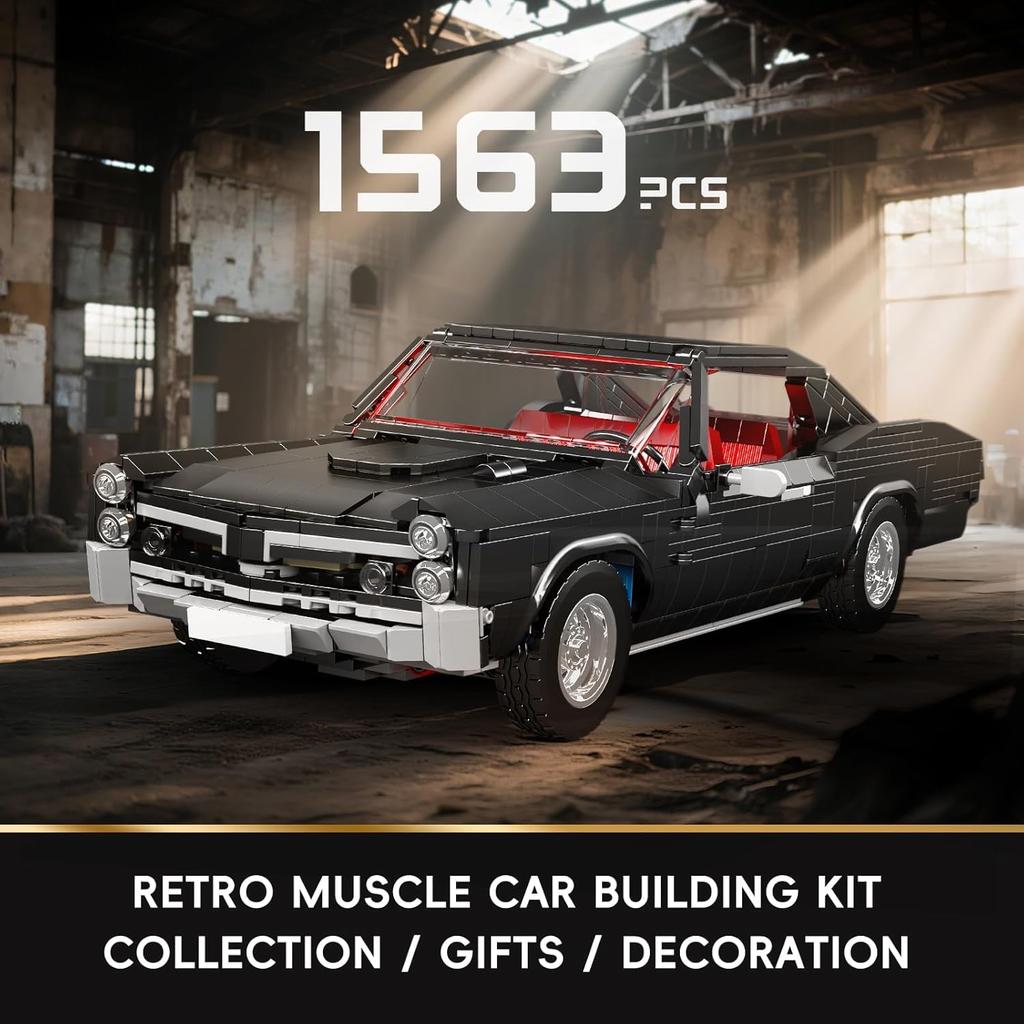 Mould King 10199 Muscle Car Building Set – An iconic car model for adults and children aged 14 and up, a realistic replica perfect for racing enthusia