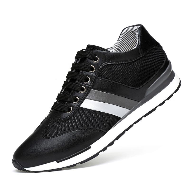 Men Fashion Height Increasing Shoes Casual Insole 4/6/8CM Increasing Invisible Inner Height Outdoor Running Casual Sports Shoes