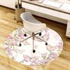 1PC Butterfly Flowers Non-Slip Floor Round carpet, Office, family, bedroom, Large Area Rug Indoor Rugs,  Durable Polyester-Z0430