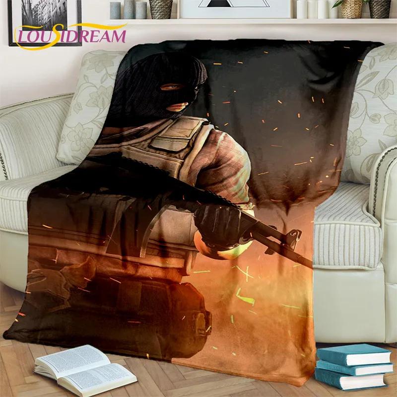 Counter Strike Game,CS GO,Gamer 3D Blanket,Soft Throw Blanket for Home Bedroom Bed Sofa Picnic Travel Office Cover Blanket Kids