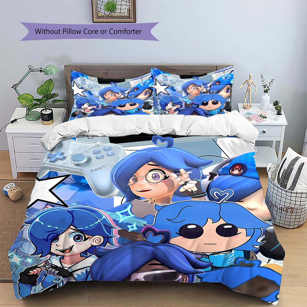 metarunner Pattern Bedding Quilt Set Quilt Cover Pillowcase Home Decoration Birthday Gift (1 * duvet cover + 2 * pillowcase, without core)