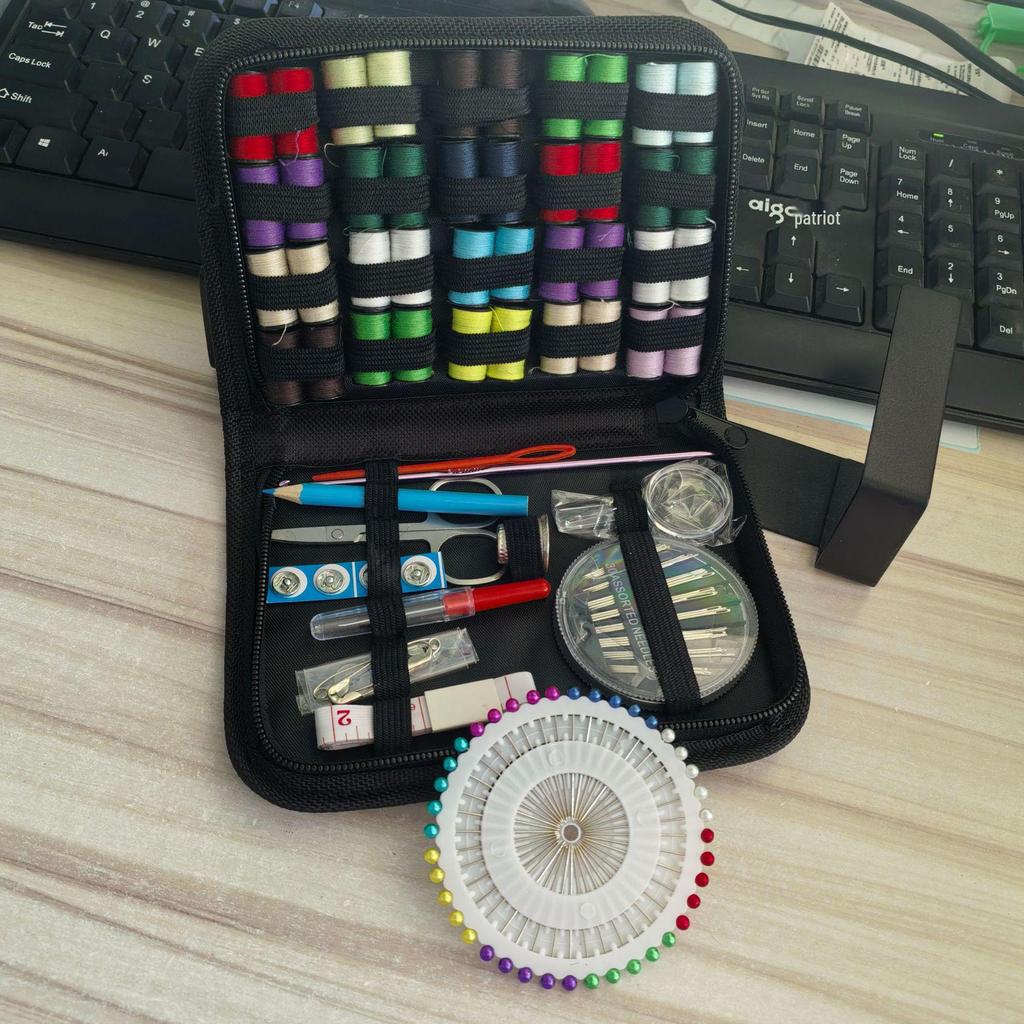 Portable Hand-Woven Sewing Storage Bag
