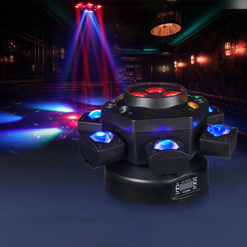 Indoor Party Ambient Lighting  KTV Bar Stage Lights  Rotating Head Flash