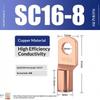 Cd Copper Lug Ring Wire Connectors Bare Cable Electric Crimp Terminal Sc4-6 Sc6-6 Sc6-8 Sc10-6 Sc16-6 Sc16-8 Sc25-8