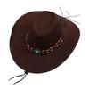 Felt Western Cowboy Hat Tibetan Style Jazz Fedora Hats New Felt Cap  Outdoor Riding