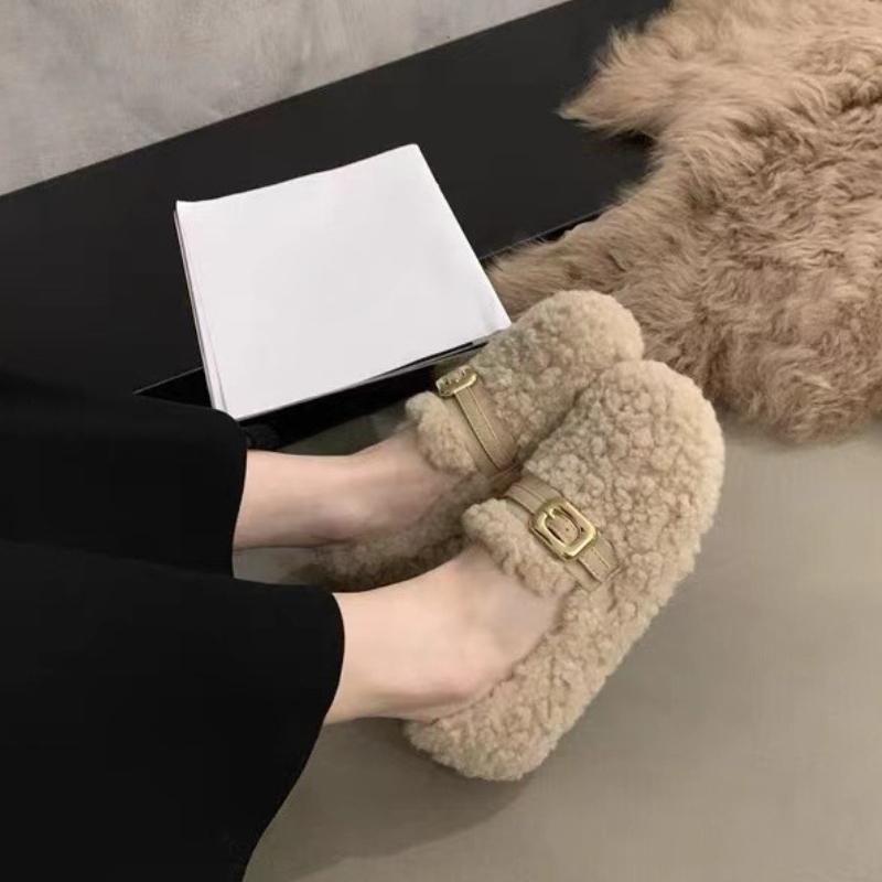 2026 Neue Herbst Winter Damen Baumwoll flache Schuhe Mode Runde Spitze zum Hineinschlüpfen Schuhe Damen Komfort Outdoor Warme Schuhe