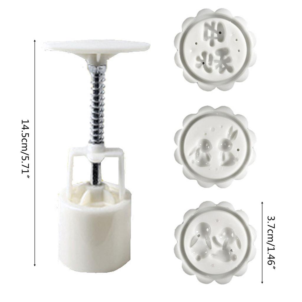Dessert Moulds Dessert Stamp Bunny Shaped Baking Tools for Mid-Autumn Festival