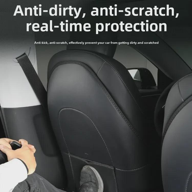 Tesla Model Y/3 Sitz-Anti-Kick-Pad und Armlehnenbox-Hinterabdeckung