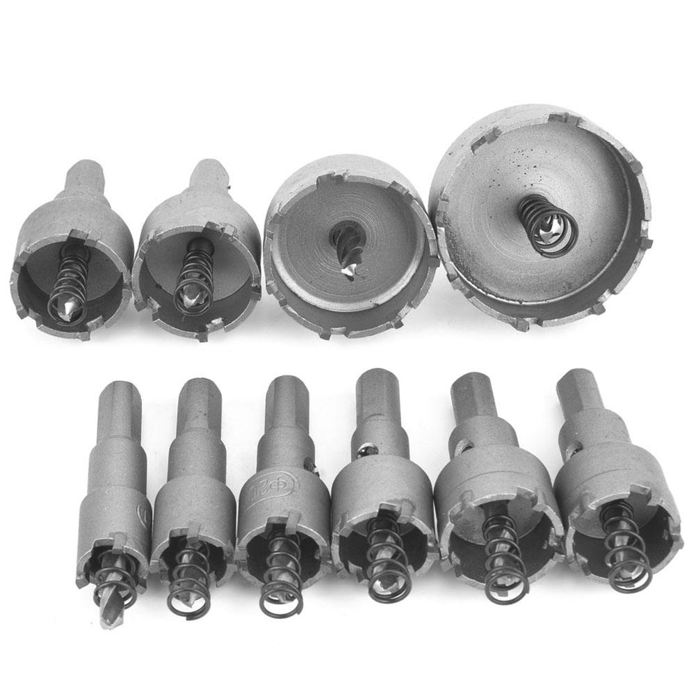 

10 шт. Набор кольцевых пил из нержавеющей стали TCT для металла и сплава