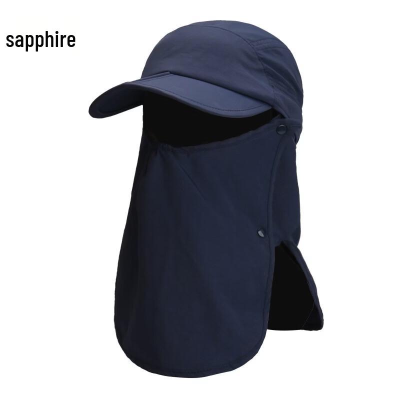 Unisex UPF50+ Sun Protection Cycling Cap with Detachable Neck & Face Mask