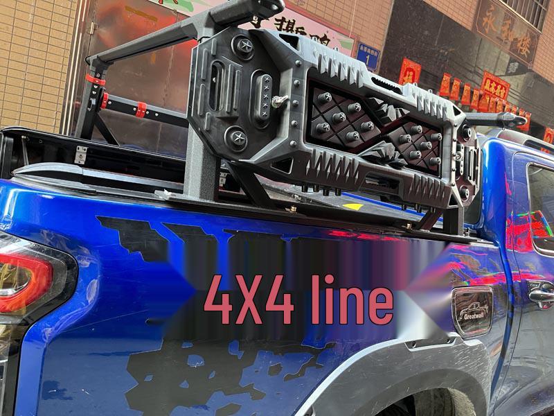 Adjustable Luggage Rack for Isuzu DMAX, Great Wall Cannon, Navara, and Reimai Pickup Truck Rear Bed Tent.
