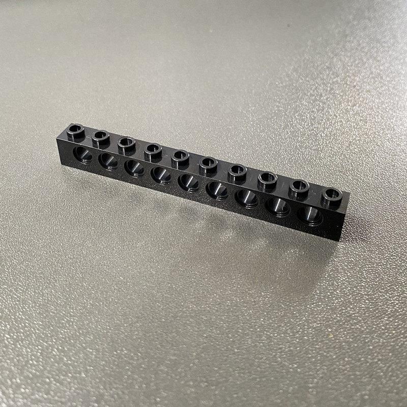 Compatible Building Block 2730 Hole Brick, Technology Machinery Building Block Spare Parts 1X10 With 9 Hole High Brick Bump Brick