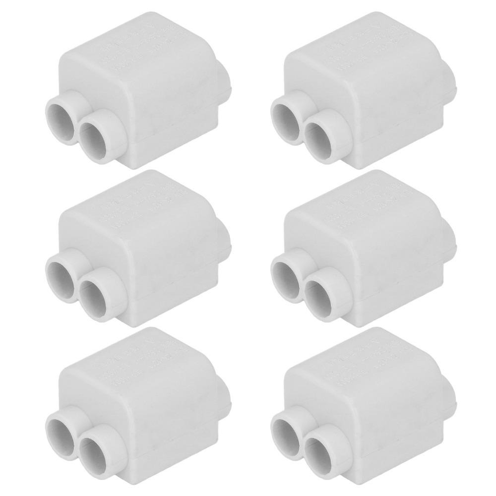 6 Pcs No Break Wire Connector 1000V 100A Splitter Connector T Type Splitter  Speaker Pendant Light