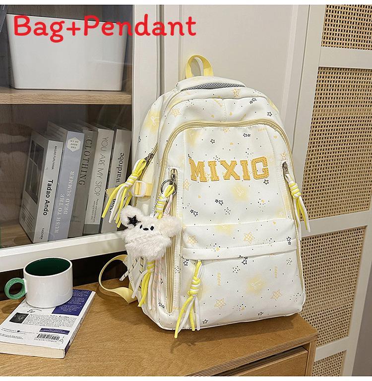 Starry Night Girl Backpack With Nylon For School And Education