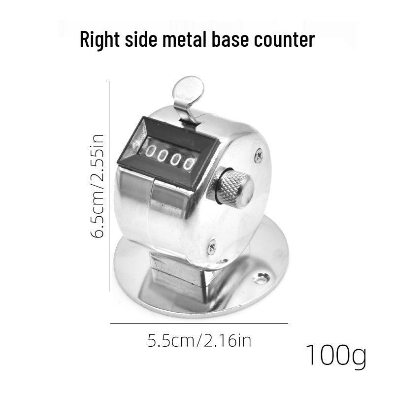 Stainless Steel Manual Tally Counter: Clicker for Counting People and Statistics.