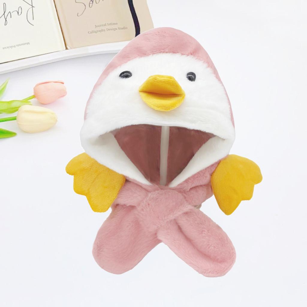 Winter Baby Deer Earmuff Hat With Plush Scarf For Girls And Boys