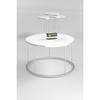 Coffee Table And Nesting Table Terra Silver White