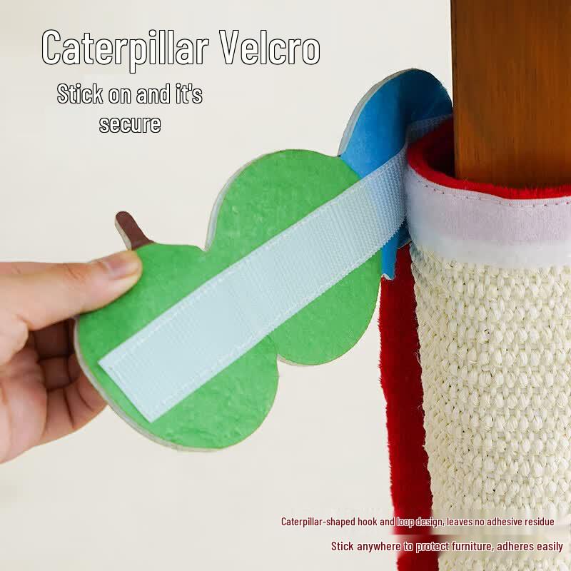 ZEZE Caterpillar Cat Scratch Pad Table Leg Protector