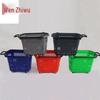 Large Wheeled Plastic Shopping Basket with Pull Rod