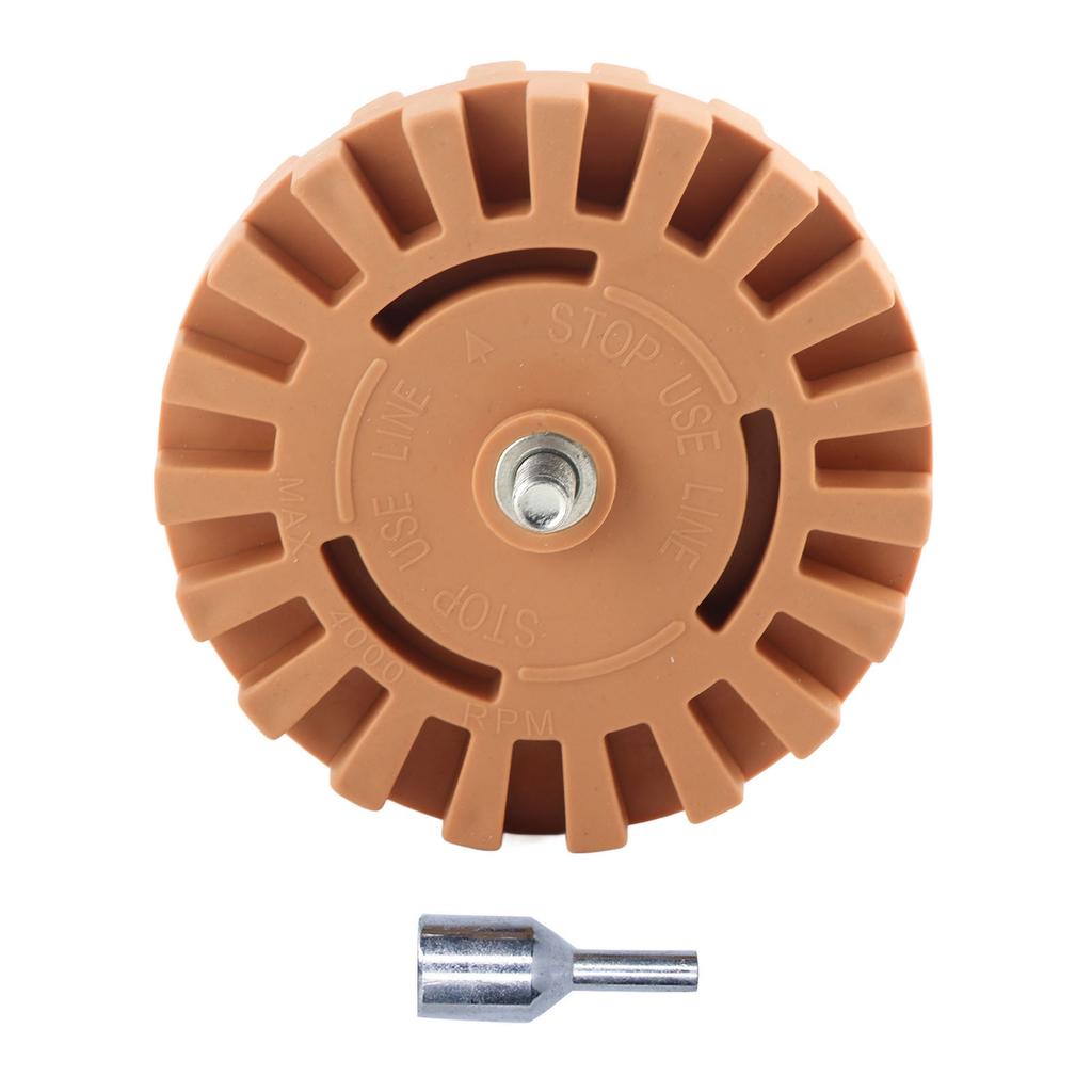 Rubber Eraser Wheel Adhesive Pinstripe Removal Tool for Paint Chrome Windows Metal Finishes Cars