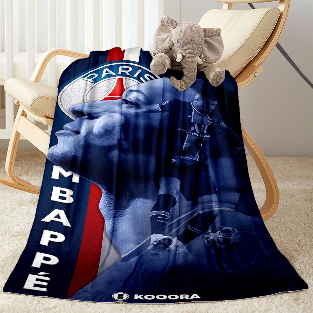 Mbappe 23 Blanket Durable Comfort Suitable for Office Couch Sofa Four Seasons Multipurpose Stylish Decor Gifts For Family Or Friends