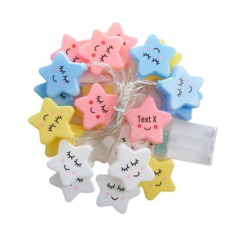 LED Star String Lights for Children's Rooms and Birthday Decorations