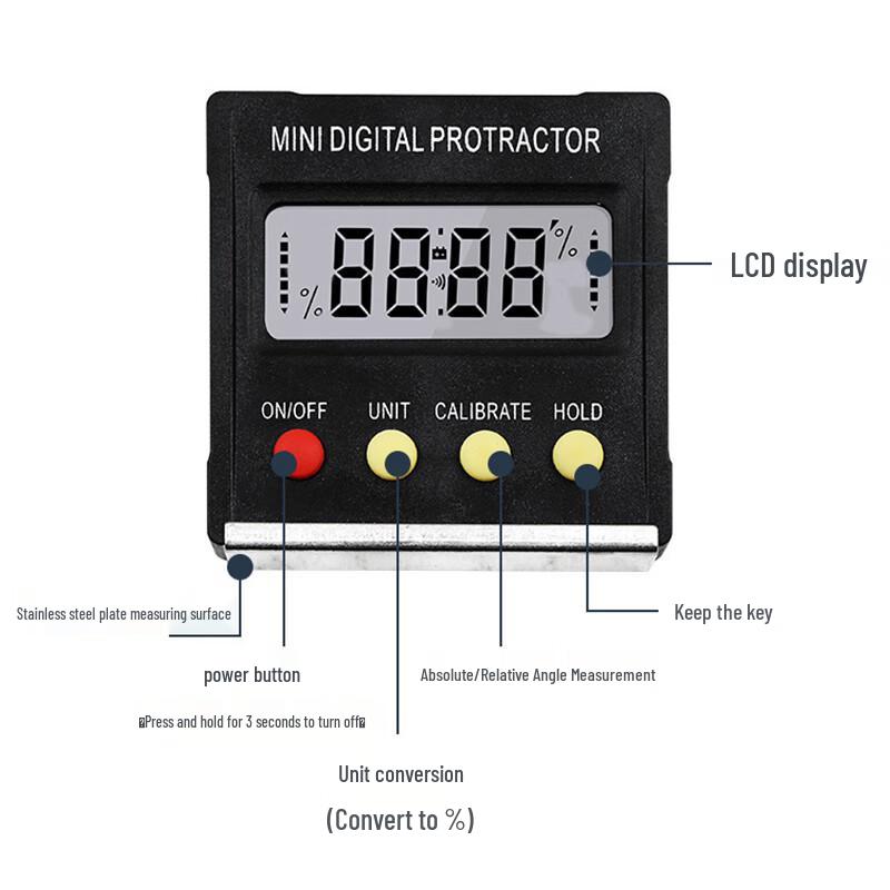 Haistik Mini Digital Inclinometer & Protractor